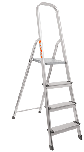 16764 / ESTU-3A TRUPER Escalera tubular, plegable, 3 peldaños, aluminio