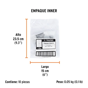 Empaque Chek-N para fumigadora FM-425, 2 piezas, Truper