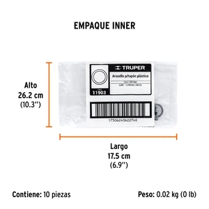 O ring para tapón para fumigadora FM-425, Truper