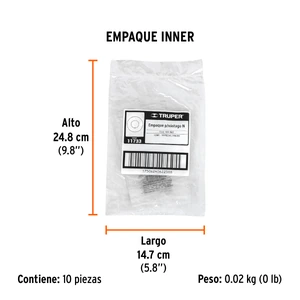 Empaque para vástago-N para fumigadora FM-425, Truper