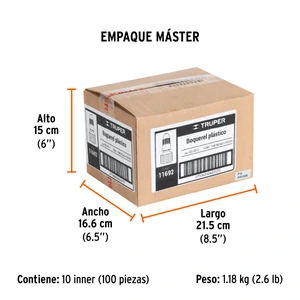 Boquilla de plástico, FM-425, Truper