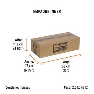 Cepillo para carpintero #4 base lisa, Truper