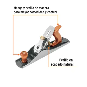 Cepillo para carpintero #5 base estriada, Truper