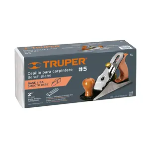 Cepillo para carpintero #5 base lisa, Truper