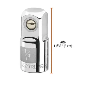 Adaptador para matraca de cuadro 1/4