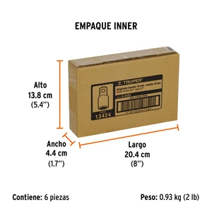 Adaptador para matraca de cuadro 3/4