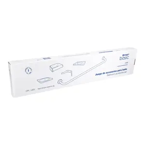 49255 / A-800 Foset Juego de 5 accesorios para baño de acero inoxidable, Basic