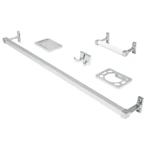 49607 / A-900 Juego de 5 accesorios para baño metálicos, Foset Basic