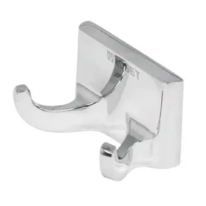 49609 / A-906 Gancho doble metálico para toallas, Foset Basic