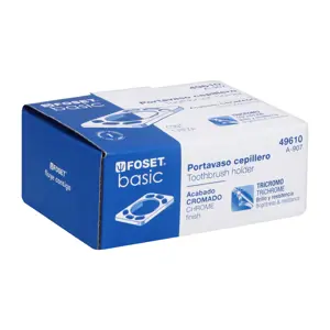 49610 / A-907 Portavaso cepillero metálico, Foset Basic