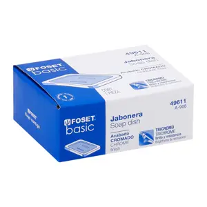 49611 / A-908 Jabonera metálica, Foset Basic