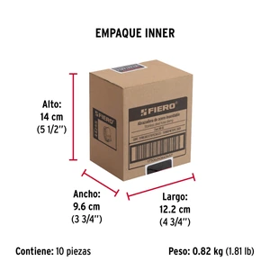 Fiero Bolsa c/10 abrazaderas mini sin fin reforzadas #3, 1/4