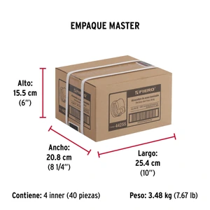 Fiero Bolsa c/10 abrazaderas mini sin fin reforzadas #3, 1/4