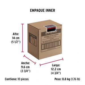 Fiero Bolsa c/10 abrazaderas mini sin fin reforzadas #4, 3/8-5/8