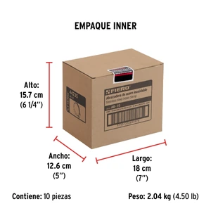 Fiero Bolsa c/10 abrazaderas sin fin reforzadas #10, 3/4 - 1-1/16