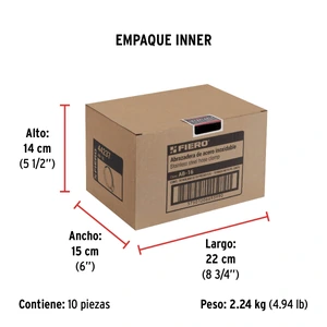 Fiero Bolsa c/10 abrazaderas sin fin reforzadas # 16, 3/4 - 1-1/2