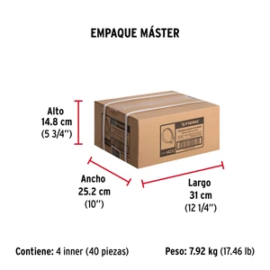 Fiero Bolsa c/10 abrazaderas sin fin reforzadas # 4, 3/8 - 5/8