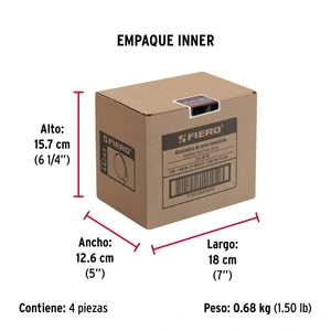 Fiero Bolsa c/5 abrazaderas sin fin reforzadas #40, 2-1/4 - 3