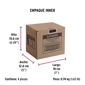 Fiero Bolsa c/5 abrazaderas sin fin reforzadas #48,2-9/16-3-1/2