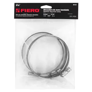 Fiero Bolsa c/5 abrazaderas sin fin reforzadas #64, 3-9/16-4-1/2