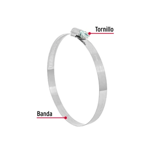 Fiero Bolsa c/5 abrazaderas sin fin reforzadas #72, 4-1/8 - 5