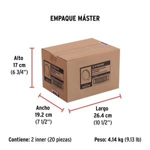 Fiero Bolsa c/10 abrazaderas sin fin reforzadas # 8, 5/8 - 7/8