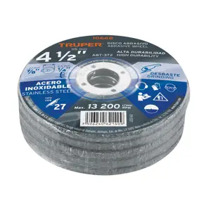 10668 / ABT-372 Truper Disco Tipo 27 de 4-1/2