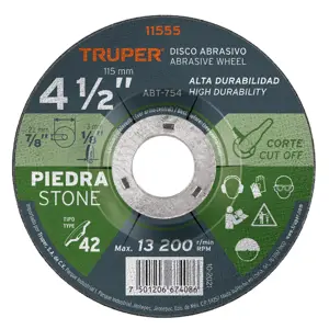 11555 / ABT-754 Truper Disco Tipo 42 de 4-1/2