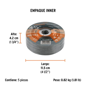 Truper Disco Tipo 27 de 4-1/2