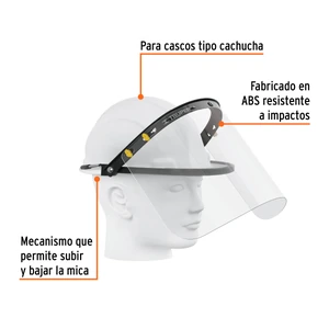 Adaptador de protector facial para casco, Truper