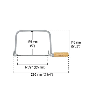 Arco calador con 5 seguetas de 6-1/2