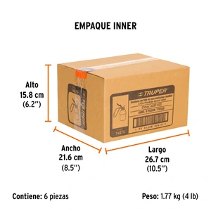 Aceitera de 500 ml (17 oz) con aplicador flexible, Truper