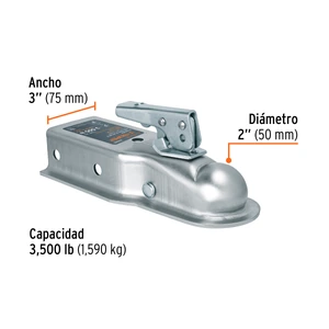 Acoplador para remolque, para bola de 2