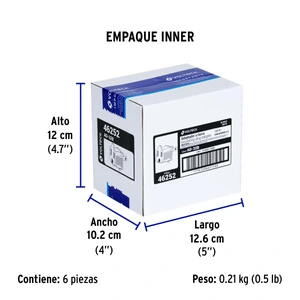 Bolsa con 2 adaptadores 3 a 2 blancos, Volteck