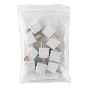 Adaptador 3 a 2, blanco, a granel, Volteck