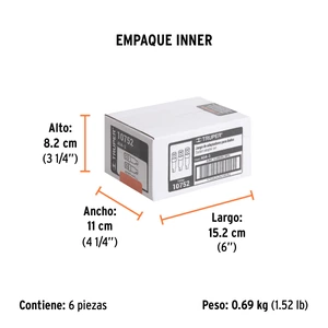Truper Juego de 3 adaptadores para dados de 1/4