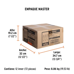 Truper Juego de 3 adaptadores para dados de 1/4