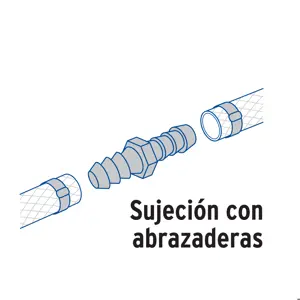 Cople inserción de latón 1/2