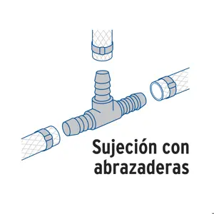 Tee inserción macho latón 3/4