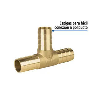 Tee inserción macho latón 3/4