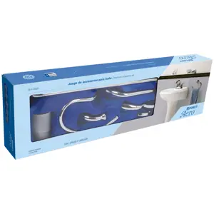 49640 / AEA-7000 Juego de 6 accesorios para baño metálicos, Foset Aero