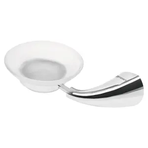 49636 / AEA-74 Jabonera metálica con plato de vidrio, Foset Aero
