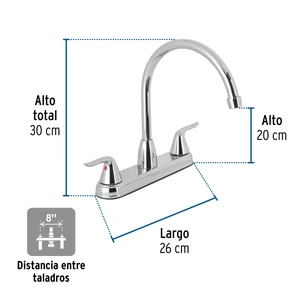 Mezcladora fregadero 8