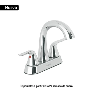 44889 / AEM-48 Mezcladora lavabo 4' cromo, cuello alto, palanca, FOSET AERO