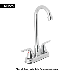44898 / AEM-49 Mezcladora lavabo 4' cromo, tipo bar, palanca, FOSET AERO