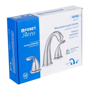 49762 / AEM-91 Mezcladora para lavabo con taladros separados, Foset Aero
