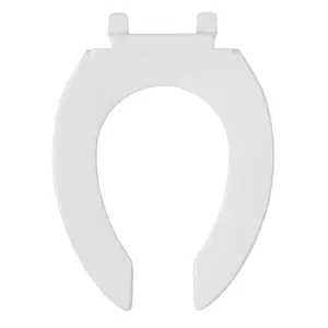 49368 / AFWC-45B Asiento alargado sin tapa para taza fluxómetro, blanco,Foset