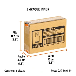 Adaptador de impacto 1/2