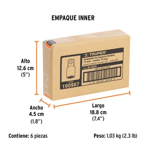 Adaptador de impacto 1/2