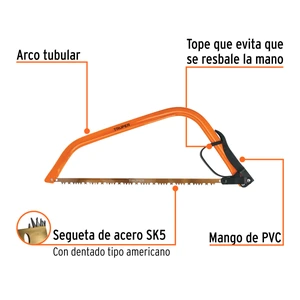 Arco jardinero tubular de 21